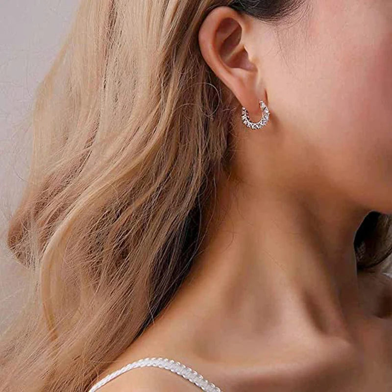 Crystal Elegance – Kolczyki Koła Premium